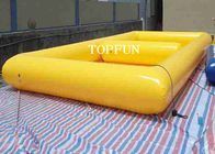 Bể bơi đôi màu vàng vui nhộn Bể bơi bơm hơi PVC Bạt CE Phê duyệt