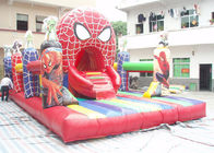 PVC Tarpaulin Spider Man Công viên giải trí bơm hơi với 8m * 5m * 4m