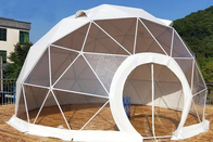 Nhà lều mái vòm trắc địa Khung thép Ngoài trời Đảo Bãi biển Resort Marquee
