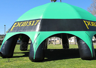 Lều tổ chức sự kiện bơm hơi Màu xanh lá cây màu đen thương mại Blow Up Canopy Spider Tent
