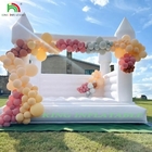 White Inflatable Bouncer Castle Indoor Inflatable Bounce House Cho đám cưới