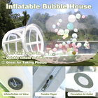 Lều bong bóng bơm ngoài trời Transparent Crystal Dome Lều bong bóng bơm với bong bóng cho đám cưới