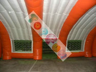 Lều lớn sự kiện PVC trắng và cam cho sử dụng