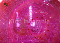 2,4m Đường kính Người lớn Màu hồng Nước bơm hơi Zorb Con lăn PVC Đồ chơi cho giải trí