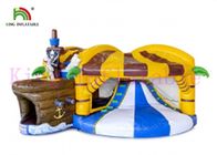 Tùy chỉnh 0,55mm PVC Pirate bơm hơi Castle Castle Màu OEM cho người lớn và trẻ em