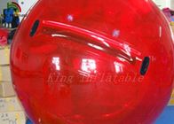 Màu đỏ 0,8mm PVC / PTU Đường kính 2m đi bộ trên bóng nước có in