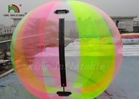 Bóng đi bộ cầu vồng bằng nhựa PVC / TPU màu cầu vồng 1.0mm, bóng nước cho trẻ em