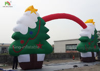 EN14960 Sản phẩm quảng cáo bơm hơi 11 * 5 m Thổi lên Giáng sinh Arches Santa