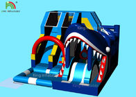 Blue Sharp Model Bouncer Slide bơm hơi có in logo 6 * 5 * 3.7 M