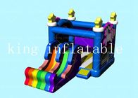 PVC Tarpaulin OEM Unicorn Rainbow Bouncer Castle Inflatable