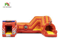 PVC 0,55mm 21ft Xe cứu hỏa Đỏ Khóa học vượt chướng ngại vật cho trẻ em