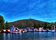 Công viên nước Lake Infaltable Sân chơi nổi vượt chướng ngại vật