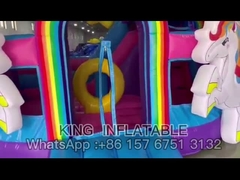 Lâu đài bơm hơi Rainbow Unicorn Bouncer House