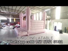 Tiệc cưới Lâu đài Bouncy màu hồng Bpuncer nhảy bơm hơi