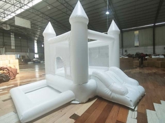 White Mini Inflatable Bouncer ngoài trời trong nhà Bữa tiệc sinh nhật cho trẻ em Bouncy Castle House