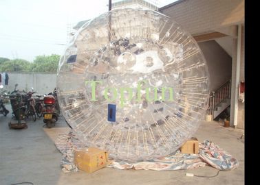 Clear Round Inflatable Zorb Ball , PVC / TPU Inflatable Light Ball