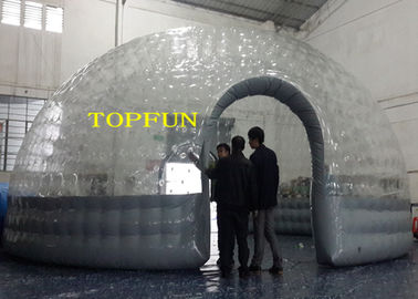 0,8mm PVC trong suốt Mái vòm bong bóng bơm hơi rõ ràng
