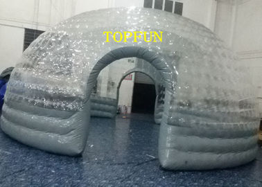 0,8mm PVC trong suốt Mái vòm bong bóng bơm hơi rõ ràng