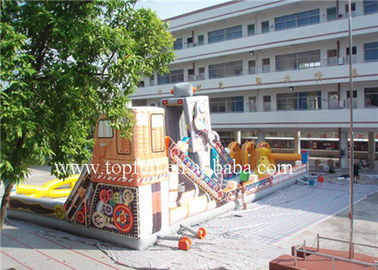 0,55 mm PVC Tarpaulin Công viên giải trí bơm hơi Lâu đài cho thuê
