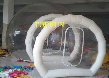 Lều bong bóng PVC trong suốt 0,8mm có đường hầm để triển lãm