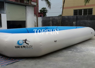 Bể bơi PVC bạt xanh di động, công viên nước bơm hơi chống cháy