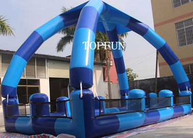 Bể bơi trẻ em PVC màu xanh, Bể bơi bơm hơi kín nhiệt 0,9 mm