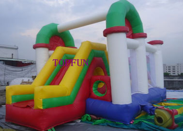 Trò chơi vui chơi ngoài trời cho trẻ em Combo Trò chơi bơm hơi Lâu đài PVC Bạt
