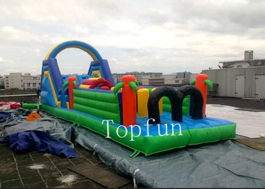 PVC Tarpaulin Trò chơi thể thao bơm hơi / Khóa học vượt chướng ngại vật cho trẻ em