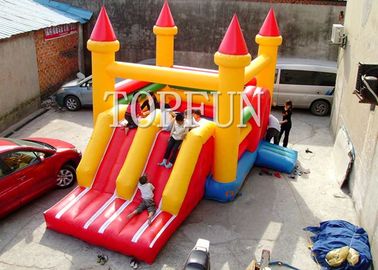 Công viên giải trí bơm hơi Lâu đài Plato PVC Bạt 6x5m