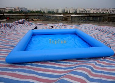 Bể bơi mái chèo trẻ em 5 * 5m màu xanh an toàn, bạt PVC 0,9mm