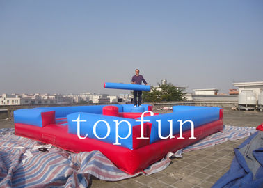 Trò chơi thể thao bơm hơi màu xanh đỏ Đấu trường Arena 6m x 6m cho người lớn