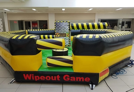 Các khóa học vượt chướng ngại vật bơm hơi Toxic Meltdown Total Wipeout Các trò chơi thể thao