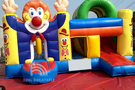 Clown Bouncy Castle Cho thuê Bouncer Nhiều người chơi Ngôi nhà bơm hơi dành cho trẻ em có cầu trượt