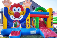 Clown Bouncy Castle Cho thuê Bouncer Nhiều người chơi Ngôi nhà bơm hơi dành cho trẻ em có cầu trượt