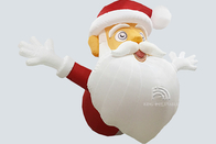 Giáng sinh Người tuyết bơm hơi 3,6m X 2,0m Đồ trang trí ngoài trời Máy thổi khí Ông già Noel nằm trên mặt đất