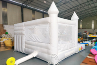 King Inflatable White Bounce Castle Slide Ball Pit Combo Jumper Bouncy House Trang trí tiệc cưới Giường nhảy