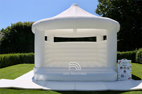 White Bouncy Castle cho tiệc cưới đính hôn Sự kiện công ty & sinh nhật trẻ em