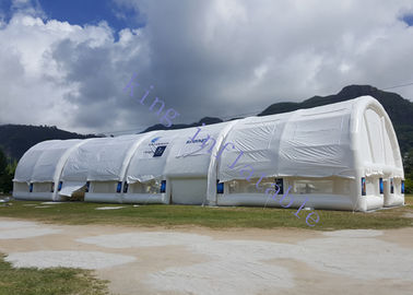 Lều sự kiện bơm hơi trắng PVC 40 X 10 X 6 M
