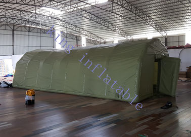 Lều PVC sự kiện quân sự PVC màu xanh lá cây Chứng nhận CE 40m X 10m X 6m