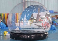 Quả cầu tuyết bơm hơi Trang trí Giáng sinh Lều bong bóng mái vòm trong suốt với máy thổi khí