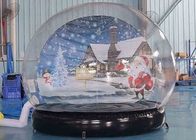 Quả cầu tuyết bơm hơi Trang trí Giáng sinh Lều bong bóng mái vòm trong suốt với máy thổi khí