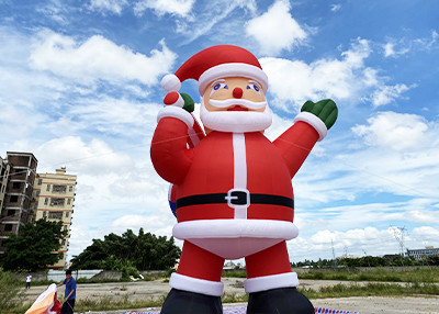 Đồ trang trí Giáng sinh bơm hơi của ông già Noel 20ft 26f 33ft Ông già Noel thổi lớn