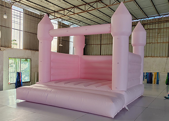 Lâu đài Bouncer bơm hơi màu hồng Người lớn Tiệc cưới trẻ em Lâu đài nảy