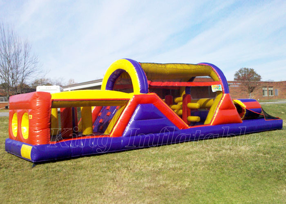 Bơm hơi Bounce House Khóa học vượt chướng ngại vật Trò chơi thể thao PVC Khóa học vượt chướng ngại vật dành cho người lớn