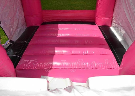 Princess Pink Bouncy Castle Bouncers Trò chơi dành cho trẻ em Kết hợp nhà bơm hơi có cầu trượt