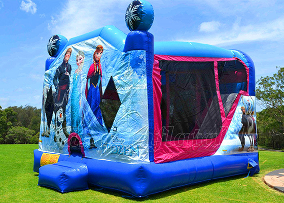 Frozen Elsa Jumping Castle Trò chơi ngoài trời Inflatable Bounce House For Boys Girls