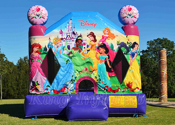 Công chúa Disney Lâu đài bơm hơi tiệc ngoài trời Juming Bounce House Cho bé gái