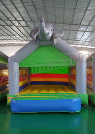 Voi xám bơm hơi lâu đài vui nhộn cho trẻ em với kích thước 4 * 4m
