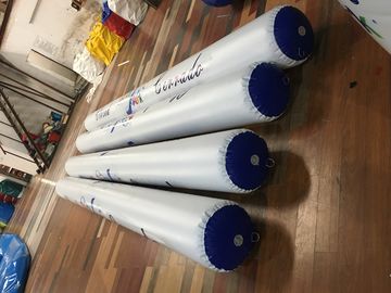 Phao nước trắng ngoài trời phao nổi Logo in PVC Đồ chơi nước để cảnh báo