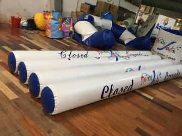 Phao nước trắng ngoài trời phao nổi Logo in PVC Đồ chơi nước để cảnh báo